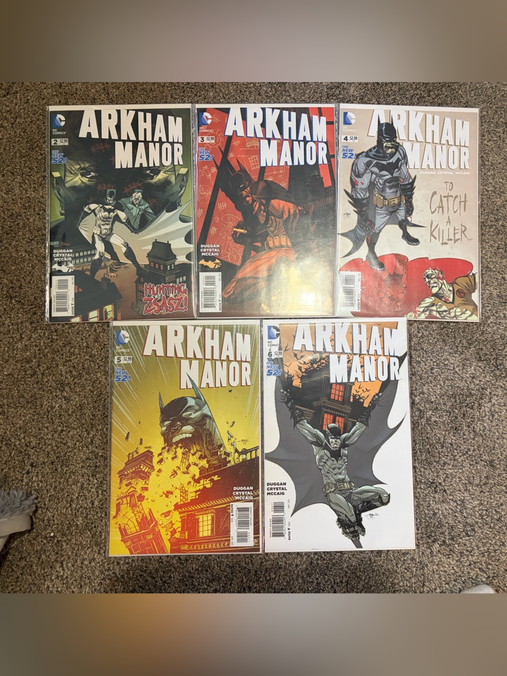 DC Comics Arkham Manor Comics Issues 2-6